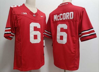 Men's NCAA College Ohio State Buckeyes #6 Kyle McCord Football Nike Stitched Jersey Red