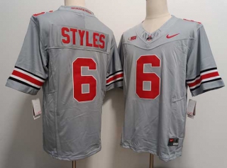 Men's NCAA College Ohio State Buckeyes #6 Sonny Styles Football Nike Stitched Jersey Gray