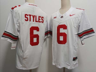 Men's NCAA College Ohio State Buckeyes #6 Sonny Styles Football Nike Stitched Jersey White