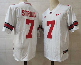 Men's NCAA College Ohio State Buckeyes #7 C.J. Stroud Football Nike Stitched Jersey White