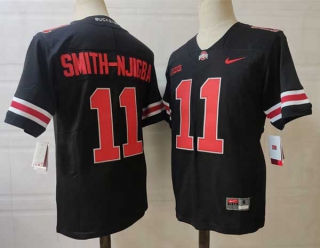 Men's NCAA College Ohio State Buckeyes #11 Jaxon Smith-Njigba Football Nike Stitched Jersey Black (1)