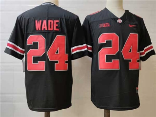 Men's NCAA College Ohio State Buckeyes #24 Shaun Wade Football Nike Stitched Jersey Black