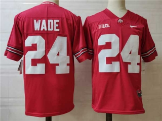 Men's NCAA College Ohio State Buckeyes #24 Shaun Wade Football Nike Stitched Jersey Red