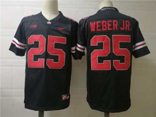 Men's NCAA College Ohio State Buckeyes #25 Mike Weber Jr Football Nike Stitched Jersey Black