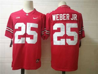 Men's NCAA College Ohio State Buckeyes #25 Mike Weber Jr Football Nike Stitched Jersey Red