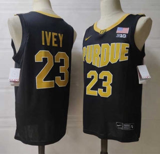 Men's NCAA College Purdue Boilermakers #23 Jaden Ivey Basketball Nike Stitched Jersey Black