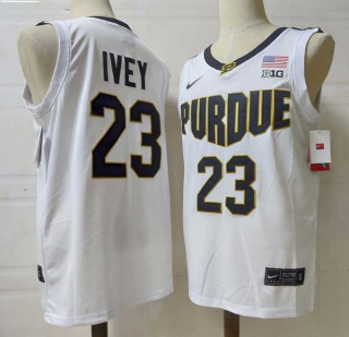 Men's NCAA College Purdue Boilermakers #23 Jaden Ivey Basketball Nike Stitched Jersey White