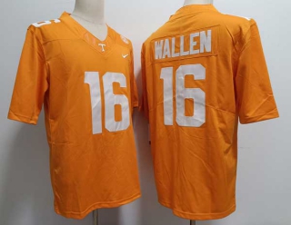 Men's NCAA College Tennessee Volunteers #16 Morgan Wallen Football Nike Stitched Jersey Orange