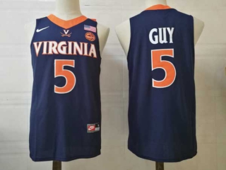 Men's NCAA College Virginia Cavaliers #5 Kyle Guy Basketball Nike Stitched Jersey Navy