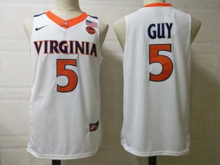 Men's NCAA College Virginia Cavaliers #5 Kyle Guy Basketball Nike Stitched Jersey White