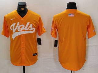 Men's NCAA College Tennessee Volunteers Blank Nike Baseball Stitched Jersey Orange (1)