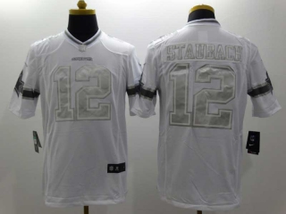 Men's NFL Dallas Cowboys #12 Roger Staubach Nike Platinum Stitched Jersey