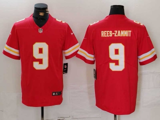 Men's NFL Kansas City Chiefs #9 Louis Rees-Zammit Red Football Stitched Jersey