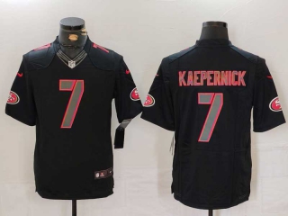 Men's NFL San Francisco 49ers #7 Colin Kaepernick Black Nike Football Stitched Jersey