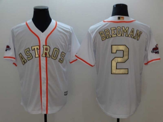 Men's MLB Houston Astros #2 Alex Bregman White 2022 World Series Champions Cool Base Nike Baseball Jersey