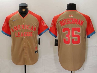 Men's American League #35 Adley Rutschman Nike Cream 2024 MLB All-Star Game Limited Stitched Jersey