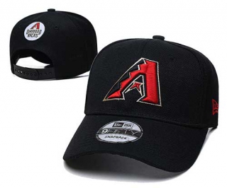 MLB Arizona Diamondbacks New Era Curved Brim Back Patch 9FIFTY Snapback Hat Black 2026