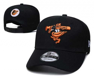 MLB Baltimore Orioles New Era Curved Brim Back Patch 9FIFTY Snapback Hat Black 2021