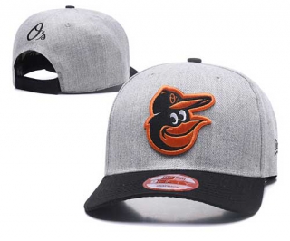 MLB Baltimore Orioles New Era Curved Brim Back Patch 9FIFTY Snapback Hat Gray Black 2022