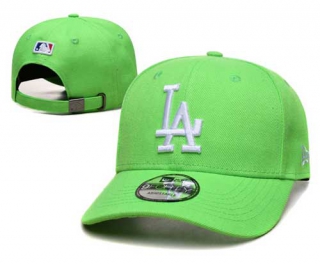 MLB Los Angeles Dodgers New Era Curved Brim 9FORTY Adjustable Hat Light Green 2314