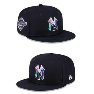 MLB New York Yankees New Era 1996 World Series Side Patch 9FIFTY Snapback Hat Polar Lights Navy 2292