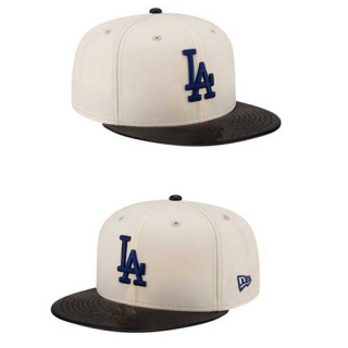 MLB Los Angeles Dodgers New Era 9FIFTY Snapback Hat White Black 2330