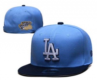 MLB Los Angeles Dodgers New Era 1981 World Series Side Patch 9FIFTY Snapback Hat Light Blue Navy 2337