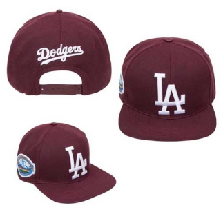 MLB Los Angeles Dodgers Pro Standard 50th Anniversary Wine Snapback Hat Burgundy 2355