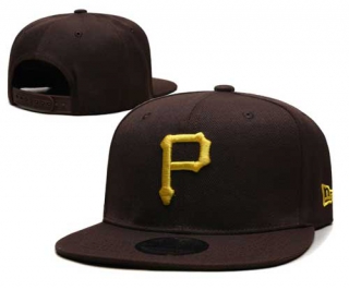 MLB Pittsburgh Pirates New Era 9FIFTY Snapback Hat Dark Brown 2029