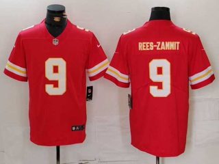 Men's NFL Kansas City Chiefs #9 Louis Rees Zammit Red Vapor Limited Stitched Football Nike Jersey