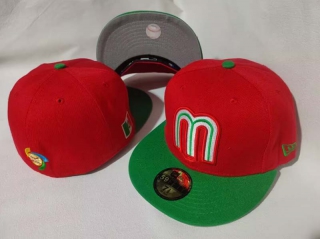 New Era Mexico World Baseball Classic 59FIFTY Fitted Hat Red Green 1010