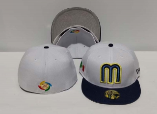 New Era Mexico World Baseball Classic 59FIFTY Fitted Hat White Navy 1012