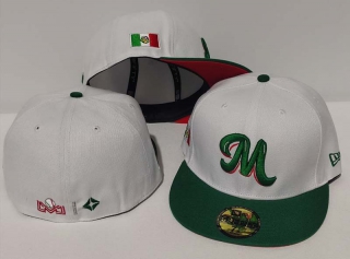 New Era Mexico Baseball Caribbean Series Side Patch 59FIFTY Fitted Hat White Green 1020