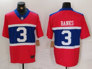 Men's NFL New York Giants #3 Deonte Banks Nike Century Red Alternate Football Jersey