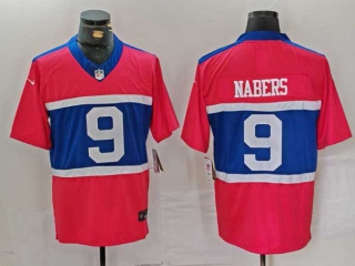 Men's NFL New York Giants #9 Malik Nabers Nike Century Red Alternate Football Jersey