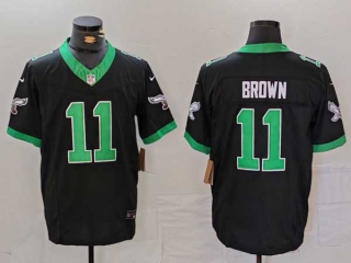 Men's NFL Philadelphia Eagles #11 A. J. Brown Black Alternate Limited Nike Jersey