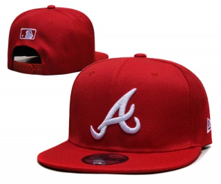 MLB Atlanta Braves New Era Back Patch 9FIFTY Snapback Hat Red 6030