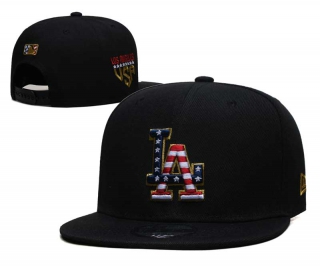 MLB Los Angeles Dodgers New Era 2023 Fourth of July Side Patch 9FIFTY Snapback Hat Black 6059