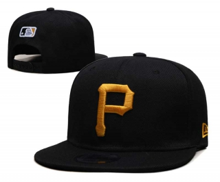 MLB Pittsburgh Pirates New Era Back Patch Embroidered 9FIFTY Snapback Hat Black 6011