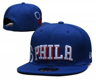 NBA Philadelphia 76ers New Era Side Patch Embroidered 9FIFTY Snapback Hat Royal 6012