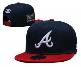 MLB Atlanta Braves New Era Big League Chew Side Patch 9FIFTY Snapback Hat Navy Red 6034