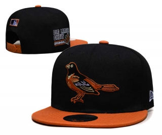 MLB Baltimore Orioles New Era Big League Chew Side Patch 9FIFTY Snapback Hat Black Orange 6005