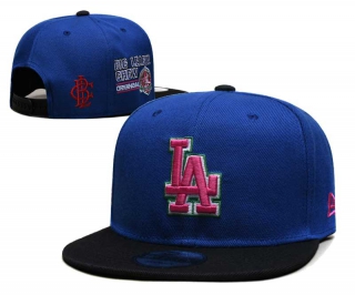 MLB Los Angeles Dodgers New Era Big League Chew Side Patch 9FIFTY Snapback Hat Royal Black 6066