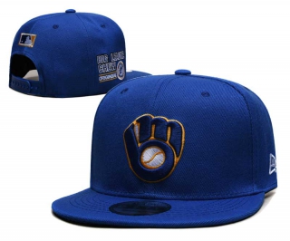 MLB Milwaukee Brewers New Era Big League Chew Side Patch 9FIFTY Snapback Hat Royal 6010