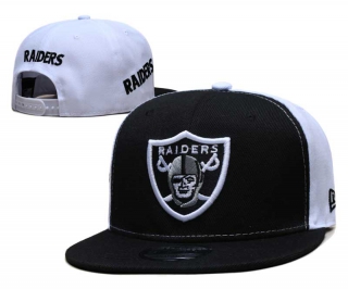 NFL Las Vegas Raiders New Era Game Day Sideswipe 9FIFTY Snapback Hat Black White 6083