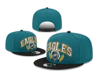 NFL Philadelphia Eagles New Era Team Establish 9FIFTY Snapback Hat Hunter Green Black 6047