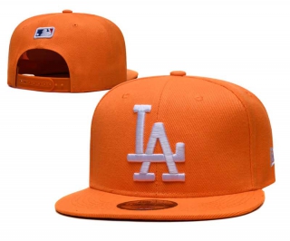 MLB Los Angeles Dodgers New Era Back Patch 9FIFTY Snapback Hat Orange 2358