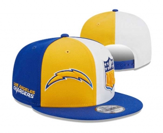 NFL Los Angeles Chargers New Era 2023 Sideline Side Patch 9FIFTY Snapback Hat Gold Royal 2003