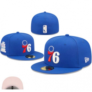 NBA Philadelphia 76ers New Era Royal 3x Finals Champions Pop Sweat 59FIFTY Fitted Hat 1101