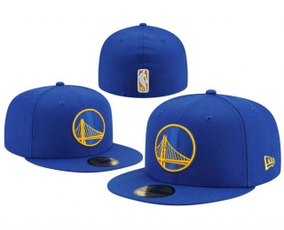 NBA Golden State Warriors New Era Royal Basic Back Patch 59FIFTY Fitted Hat 8002